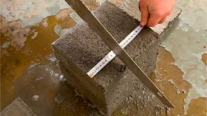 Foam concrete desert sand